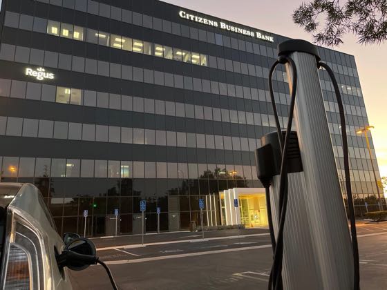 EV charger at Citizens Business Bank