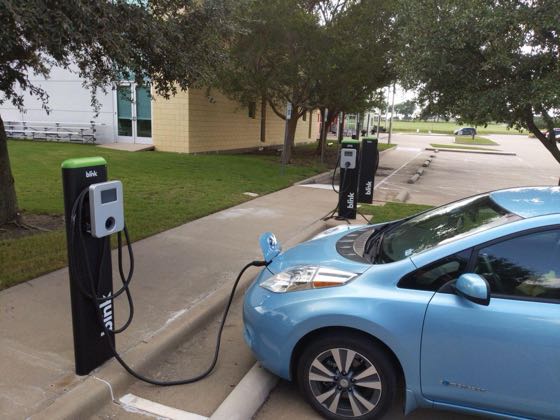 EV charger at YMCA Plano