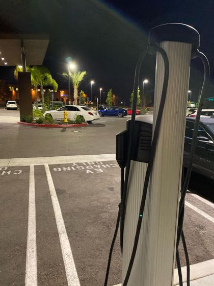 EV charger at SpringHill Suites San Diego Escondido/Downtown