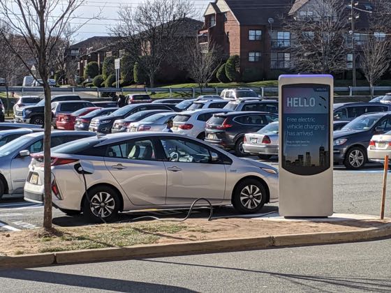 EV charger at Woodbridge Center - Macy's