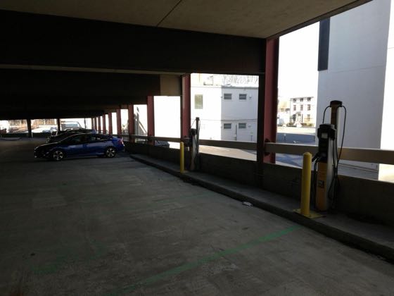 EV charger at Financial Plaza Parking Deck