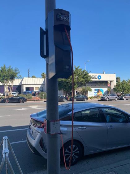 EV charger at V T Nail & Spa