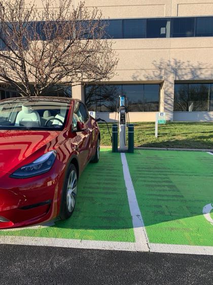 EV charger at The Bettinger Company, Inc.