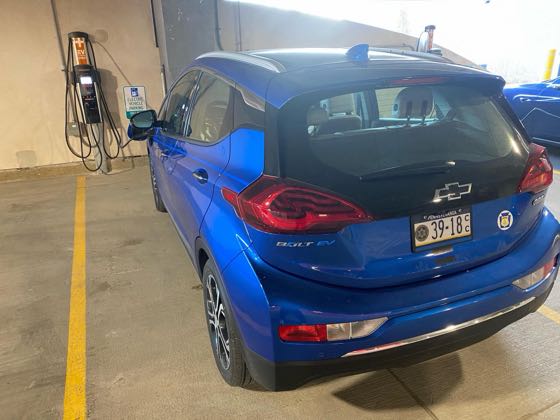 EV charger at Hershey Medical Center Westview Parking Garage