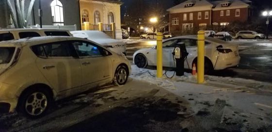 EV charger at Goshen City Hall