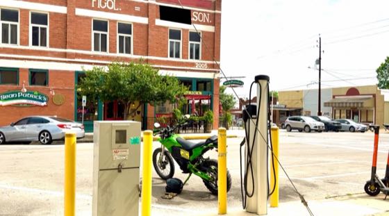 EV charger at Hays County Victim's Services