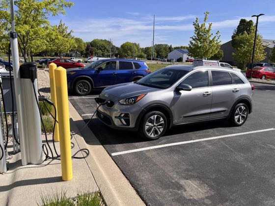 EV charger at Royster Commons