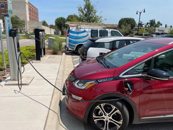 EV charger at City of Edmond City Clerk's Office