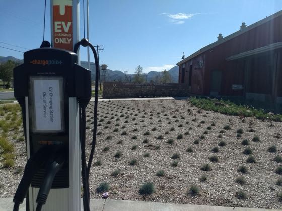 EV charger at Ventura County Fire Department