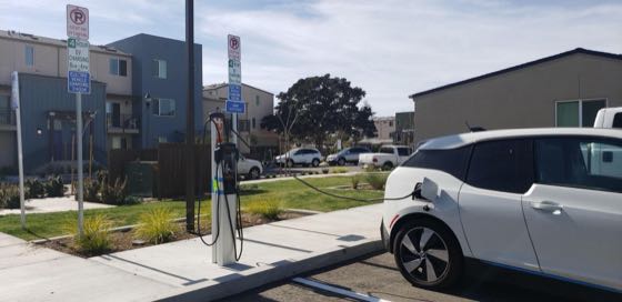 EV charger at Westview 1 Vince