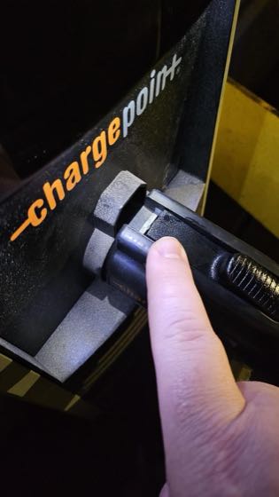 EV charger at Glenwood Parking Garage