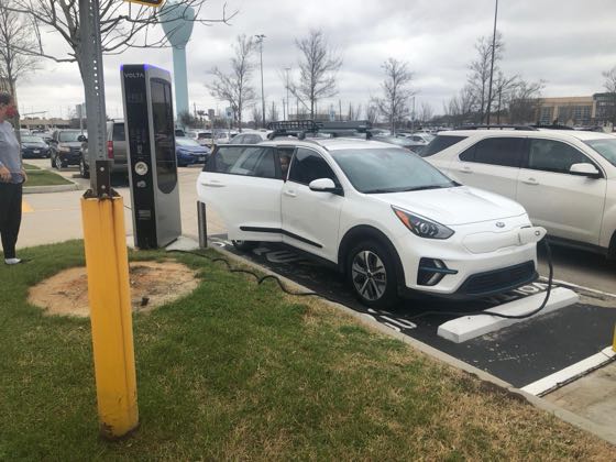EV charger at Baybrook Mall - Star Cinema Grill