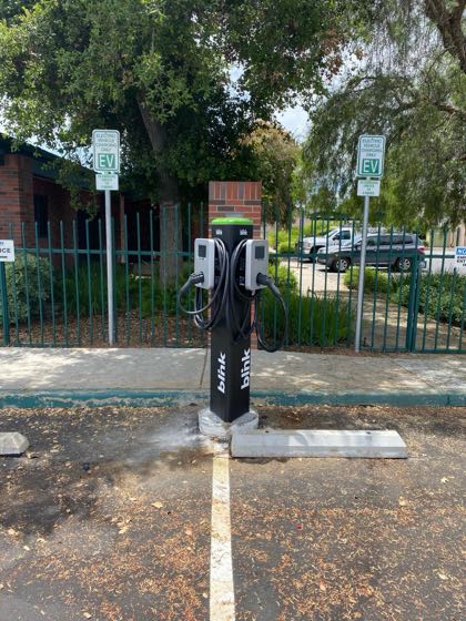 EV charger at Fallbrook Public Utility District