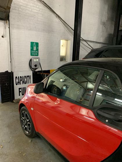 EV charger at Apple West Parking