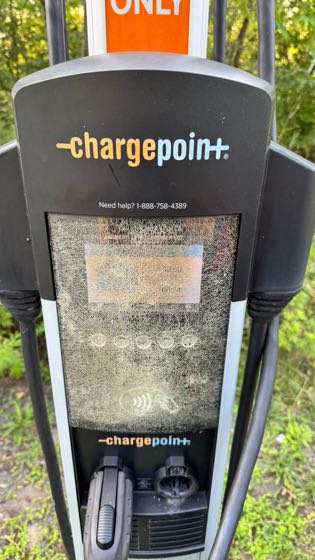 EV charger at Farmer's Turnpike Gardiner Lot