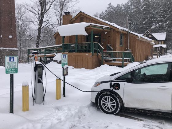 EV charger at Adirondack Folk School