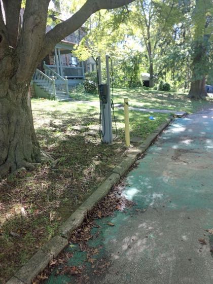 EV charger at Haverford College - 7-8 College Ln