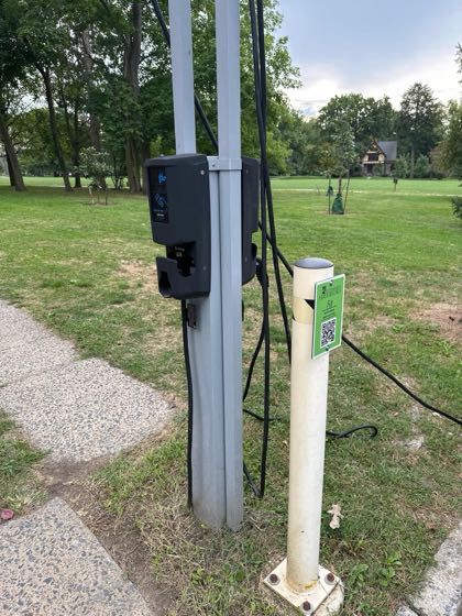 EV charger at Haverford College - 10 Railroad