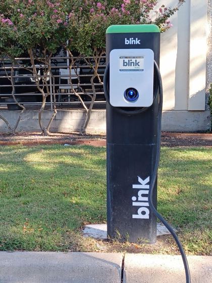 EV charger at Carrier Enterprise Outlet Garland
