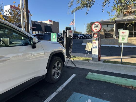 EV charger at AAA Norman