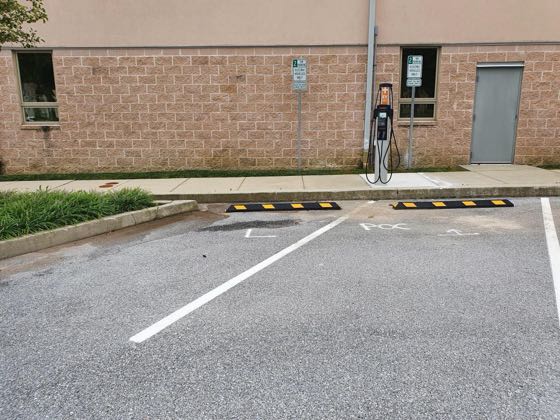 EV charger at West Goshen Township Campus 