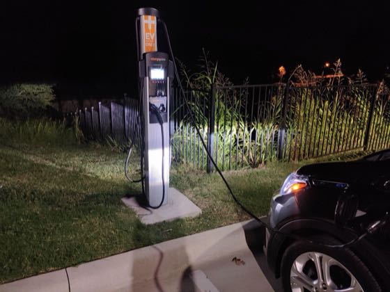 EV charger at Hyatt Place Rockwall