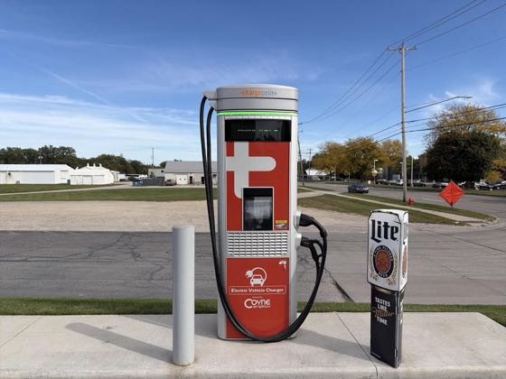EV charger at Pickard Street Citgo