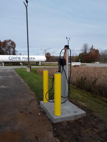 EV charger at Coyne Oil & Propane