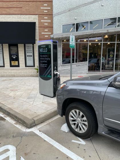 EV charger at First Colony Mall - Lululemon