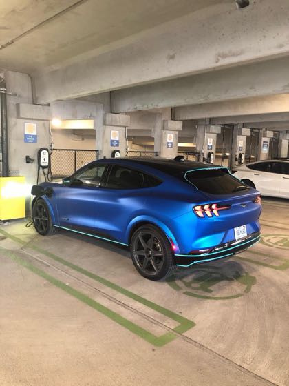 EV charger at Tony Gallo-Hudson Street Parking Garage