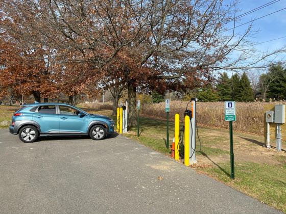 EV charger at Elm Avenue Park
