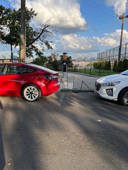 EV charger at Riverview Fisk Park