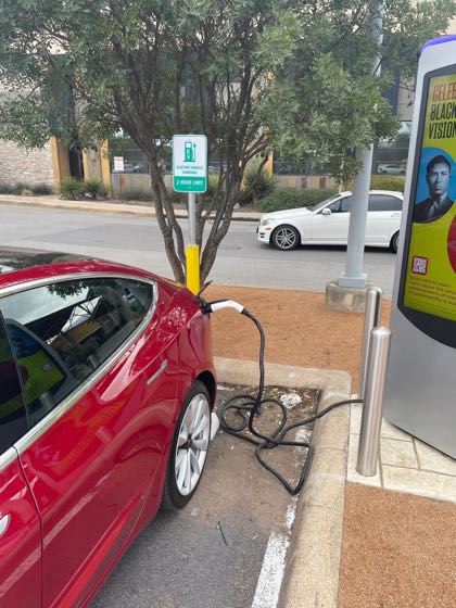 EV charger at The Shops at La Cantera - PF Chang's