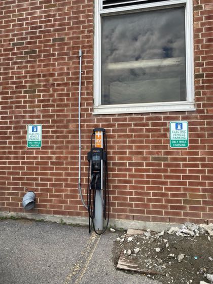 EV charger at Cool Insuring Arena