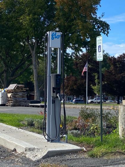 EV charger at Hatchet Hardware of Niskayuna