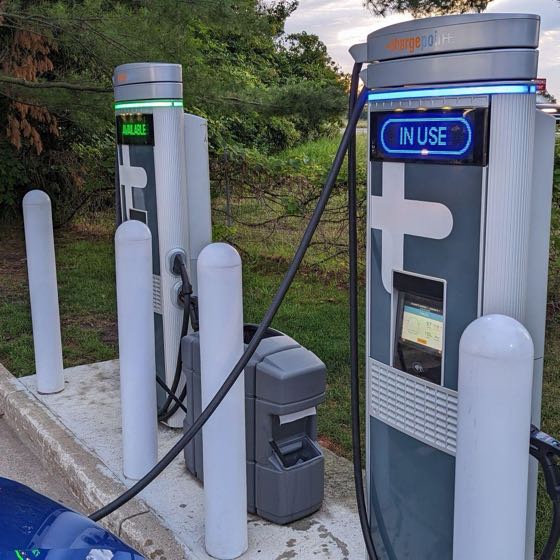 EV charger at Johnny's Markets