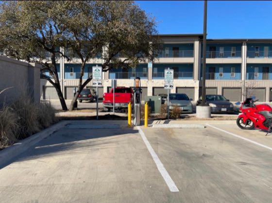 EV charger at Terra Apartments