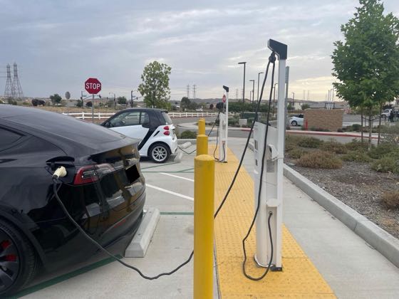 EV charger at Cherry Valley Blvd Parking Lot
