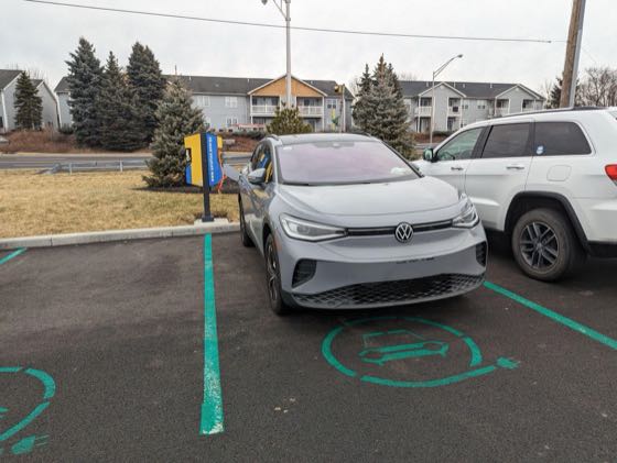 EV charger at Starbuck Island Luxury Apartment Community