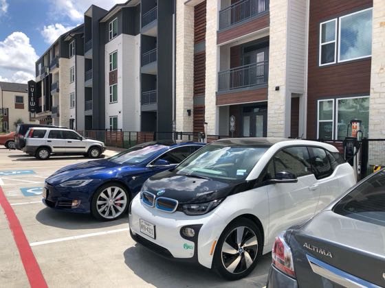 EV charger at The View at Belterra