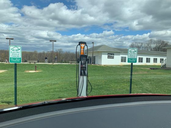 EV charger at The Golf Zone Family Fun Center