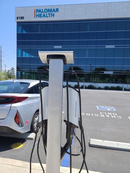 EV charger at KSPA AM Escondido/Palomar MOB