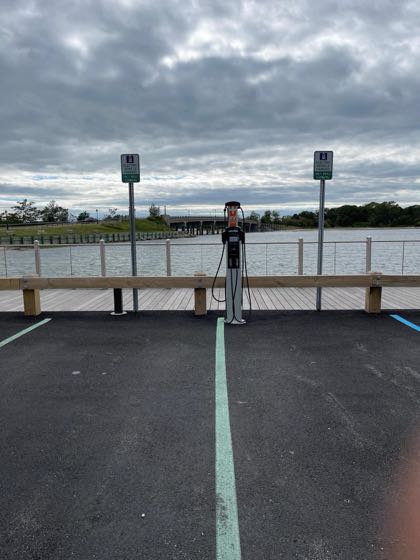 EV charger at Waterfront Marina