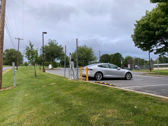EV charger at West Goshen Community Park