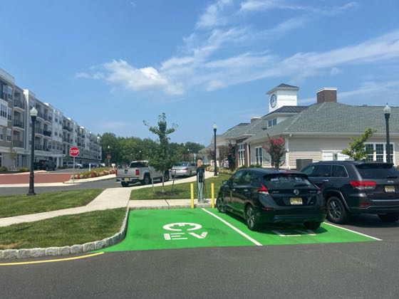 EV charger at Eastampton Apartments