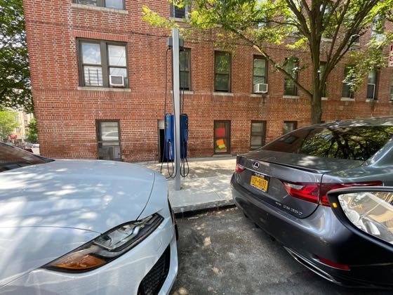 EV charger at Putnam Pl Parking/Charging