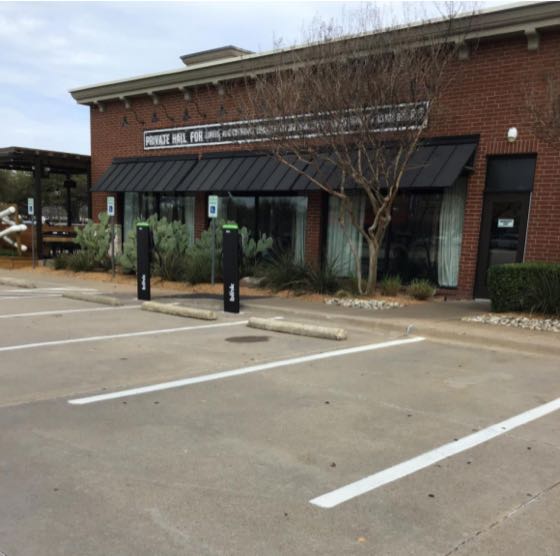 EV charger at Whiskey Cake Kitchen & Bar