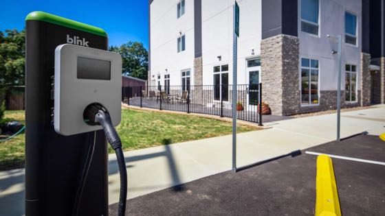 EV charger at Best Western Plus Hershey