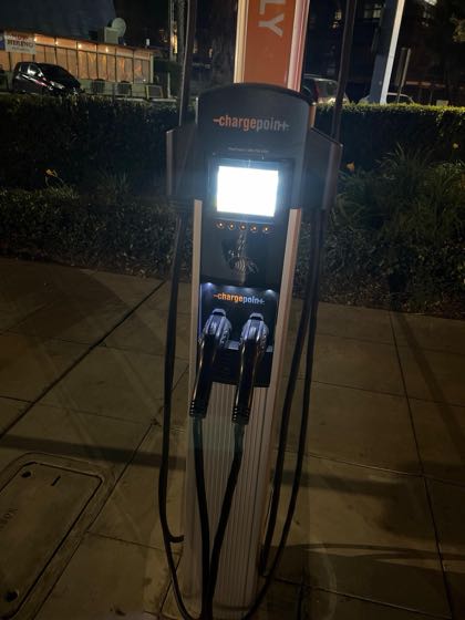 EV charger at Santa Monica Blvd Parking/Charging