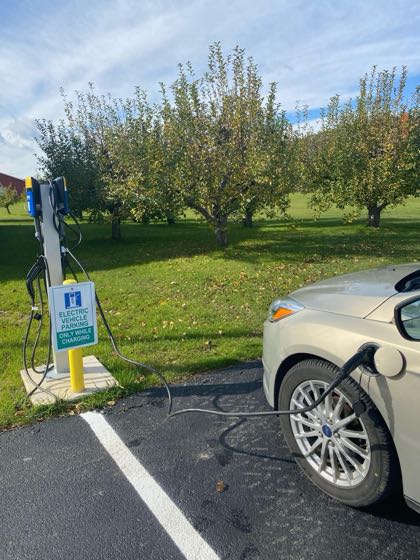 EV charger at Orchard Creek Golf CLub